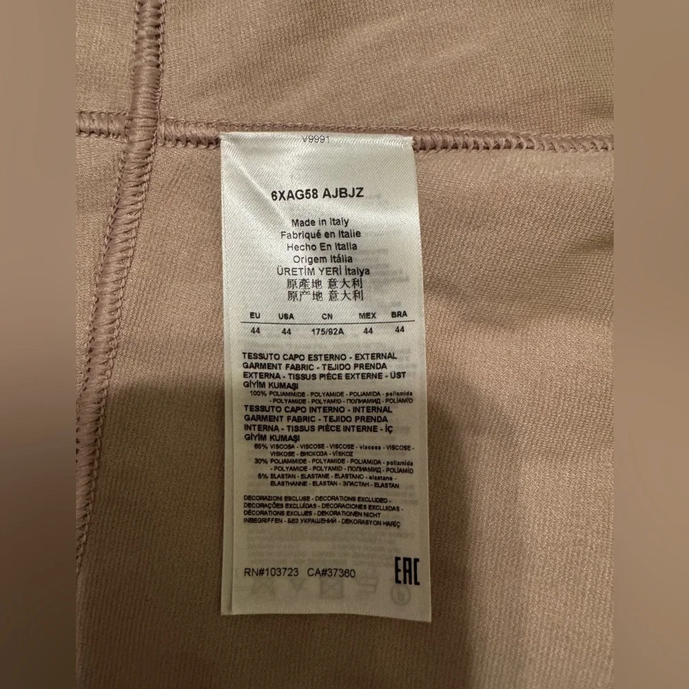 Giorgio Armani Black Label Womens 44 Pink Mock Neck Jacket Full Zip - Picture 11 of 14